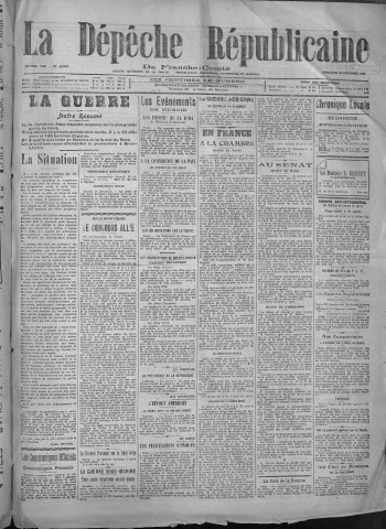 30/12/1917 - La Dépêche républicaine de Franche-Comté [Texte imprimé]