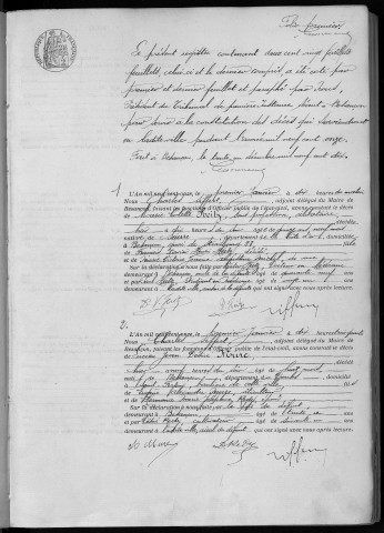 Registre des décès, 1911