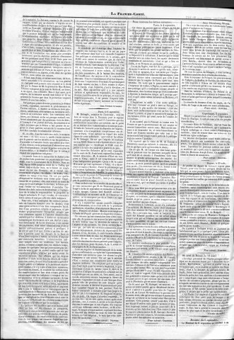 08/09/1858 - La Franche-Comté : organe politique des départements de l'Est