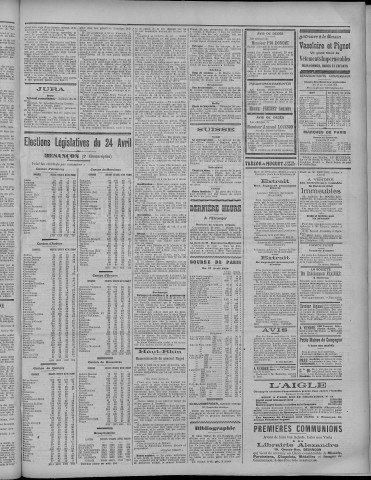 28/04/1910 - La Dépêche républicaine de Franche-Comté [Texte imprimé]
