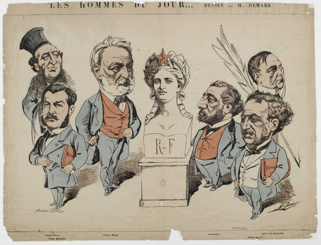 Les Hommes du jour... [image fixe] / Michelet SC ; dessin de H. Demare 1877