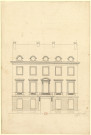 Maison Lefaivre, 124 rue du faubourg Saint-Honoré (angle de la rue Verte), Paris [image fixe] : élévation de façade / Pierre-Adrien Pâris , 1771/1775