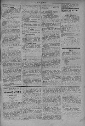 29/08/1883 - Le petit comtois [Texte imprimé] : journal républicain démocratique quotidien