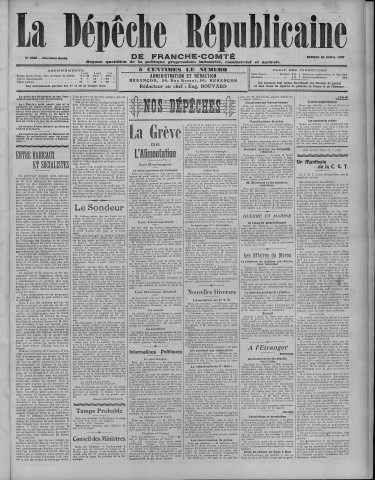 20/04/1907 - La Dépêche républicaine de Franche-Comté [Texte imprimé]