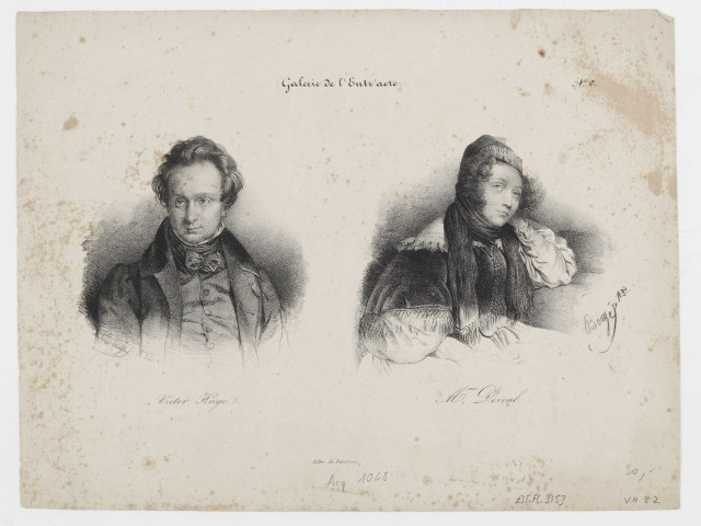 Victor Hugo - Mme Dorval [image fixe] / Delaunais  ; Bougé , Lyon, 1830/1835