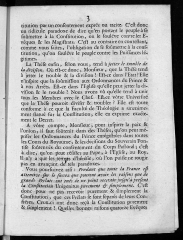 Lettre d'un docteur françois à Monsieur Duparcq... [18 Novembre 1716]