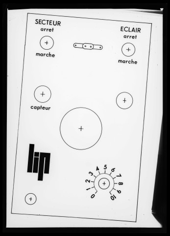 39MDT187 - Appareil de contrôle de l'équilibrage [?] : négatif (noir et blanc).
