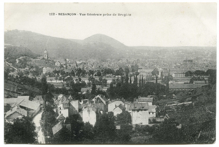 Besançon. Vue générale prise de Bregille [image fixe] , 1904/1930