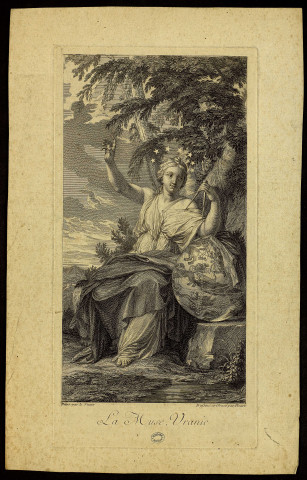 La muse, Uranie [image fixe] / Peint par Le Sueur ; Dessiné et gravé par Picart , 1693/1733