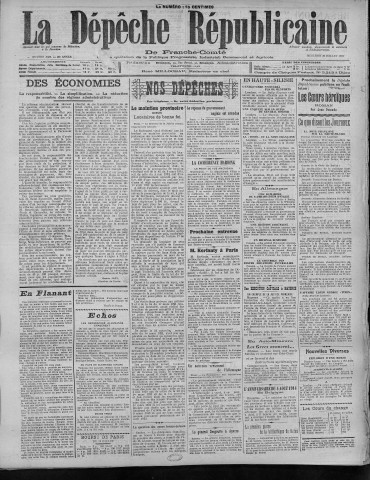 20/07/1921 - La Dépêche républicaine de Franche-Comté [Texte imprimé]
