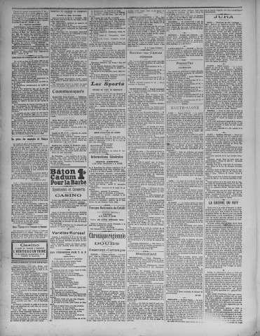 01/09/1925 - La Dépêche républicaine de Franche-Comté [Texte imprimé]