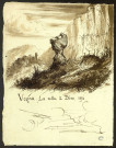 La Selle à Dieu ou la Chaise à Dieu [rocher en forme de siège], dans le vallon de Vogna, territoire d'Arinthod (Jura) [dessin] , [Vogna] : [s.n.], [1854]