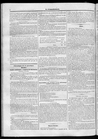 18/11/1846 - Le Franc-comtois - Journal de Besançon et des trois départements