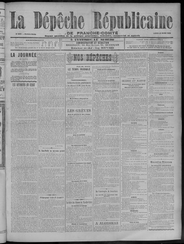 26/03/1906 - La Dépêche républicaine de Franche-Comté [Texte imprimé]