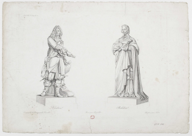 Vauban.Richelieu [image fixe] / Diagraphe et Pantographe Gavard, gravé par Queverdo, dessiné par Notre , Paris, 1810/1820