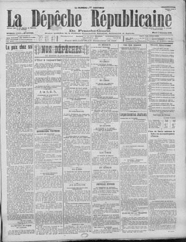 07/10/1924 - La Dépêche républicaine de Franche-Comté [Texte imprimé]