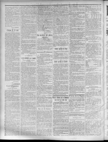 13/08/1905 - La Dépêche républicaine de Franche-Comté [Texte imprimé]