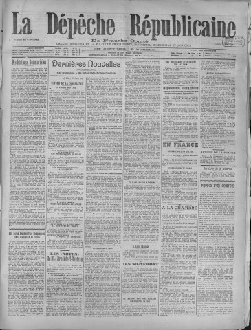 17/05/1919 - La Dépêche républicaine de Franche-Comté [Texte imprimé]