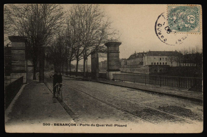Besançon - Besançon - Porte du Quai Veil-Picard. [image fixe] , 1904/1906