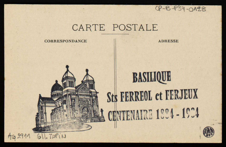Besançon. - Basilique des Saints Férréol et Ferjeux - Saint Jérôme au desert [image fixe] , Besançon : Escaigh, édit., Besançon, 1930/1984