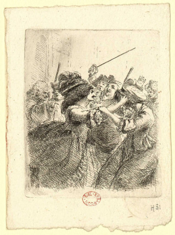 Mêlée entre femmes et hommes [Image fixe] / [Denon] , 1747/1825