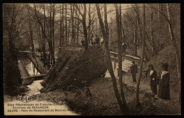 Environs de Besançon-les-Bains. Beure. Parc du Restaurant du Bout-du-Monde [image fixe] , Besançon : Etablissements C. Lardier ; C.L.B, 1914/1922