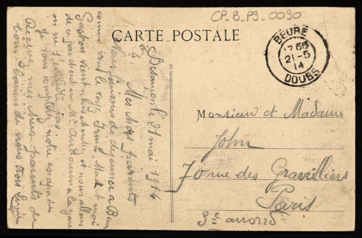 Environs de Besançon. Beure - Cascade du Bout du Monde [image fixe] , Besançon : Edit. L. Gaillard-Prêtre, 1912/1914