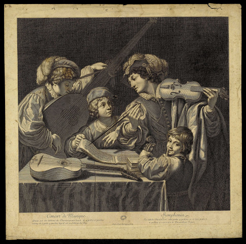Le concert de Musique [image fixe] / Steph. Picart Romanus Sculp. , 1642/1721
