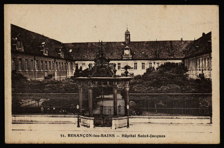 Besançon - Besançon-les Bains - Hôpital Saint-Jacques. [image fixe] , Besançon : Les Editions C. L. B. - Besançon., 1914/1930