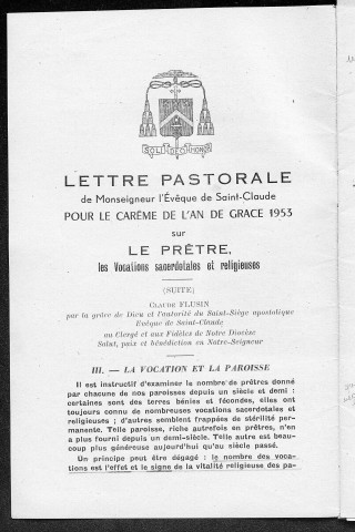 05/03/1953 - La Semaine religieuse du diocèse de Saint-Claude [Texte imprimé]