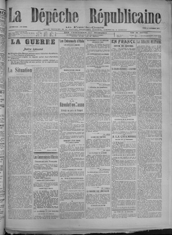 13/11/1917 - La Dépêche républicaine de Franche-Comté [Texte imprimé]