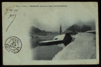 Besançon - Effets de Neige, Besançon. Pont sur le Canal, derrière Chamars [image fixe] , 1897/1902