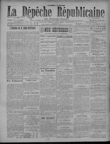 13/06/1923 - La Dépêche républicaine de Franche-Comté [Texte imprimé]