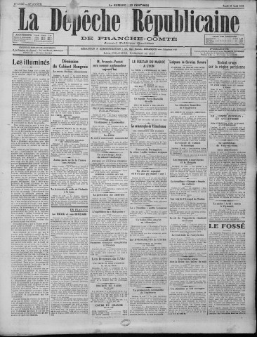 20/08/1931 - La Dépêche républicaine de Franche-Comté [Texte imprimé]