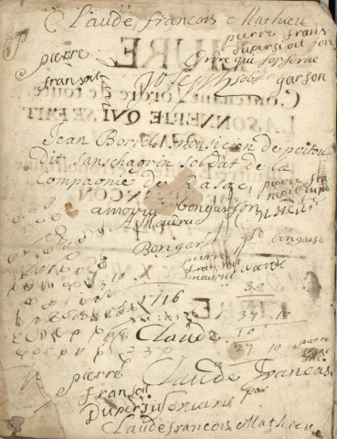 Ms 120 - « Livre contenant l'ordre de toute la sonnerie qui se fait dans l'illustre église métropolitaine de Besançon. 1704 »