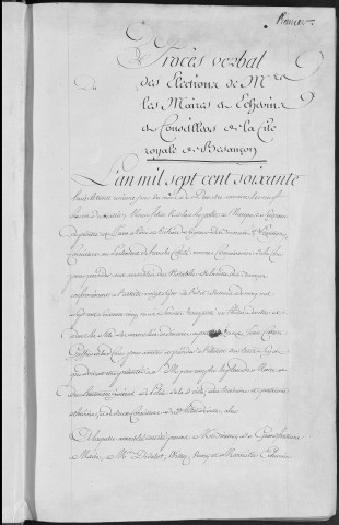 Registre des délibérations municipales 31 décembre 1768 - 23 juillet 1771