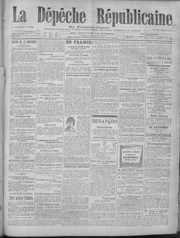 09/02/1919 - La Dépêche républicaine de Franche-Comté [Texte imprimé]
