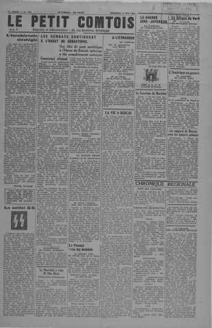 12/05/1944 - Le petit comtois [Texte imprimé] : journal républicain démocratique quotidien