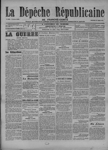 26/03/1915 - La Dépêche républicaine de Franche-Comté [Texte imprimé]