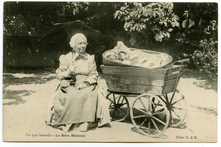 Un type bisontin - La Mère Michotte [image fixe] , Besançon : Phot. D. & M., 1897/1903