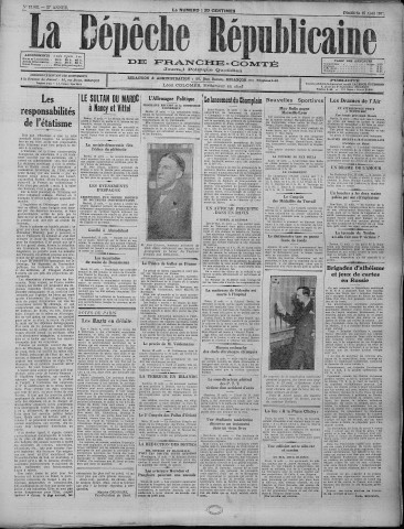16/08/1931 - La Dépêche républicaine de Franche-Comté [Texte imprimé]