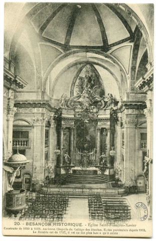 Besançon historique. -Eglise Saint-Francois-Xavier [image fixe] , 1904/1930