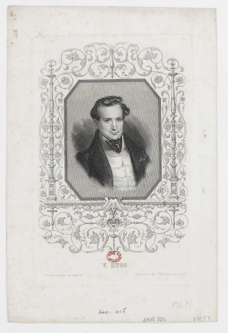 V. Hugo [image fixe] , Paris : Imp. Lesauvage, r. des Noyers, 31, 1840/1850