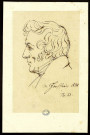 Théodore-Simon Jouffroy. Tête, de profil gauche [dessin] , [S.l.] : [s.n.], 1831