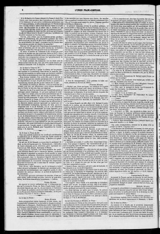 27/03/1867 - L'Union franc-comtoise [Texte imprimé]
