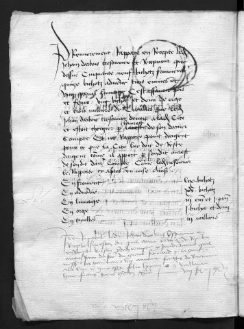 Comptes de la Ville de Besançon, recettes et dépenses, Compte de Jehan d'Arbois (1er janvier - 31 décembre 1459)
