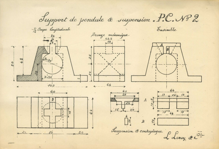 70MDT1 - Cours du Technicum du Locle, documents techniques et supports de cours : documents portant sur les pendules astronomiques et de précision, les montres antimagnétiques, le bronze au glucynium, les compteurs à seconde de l'entreprise Favag , l'appareil de contrôle d'étanchéité des boites de montres « Protex », dessins techniques et photographies, projets de cours d'horlogerie, textes techniques tapuscrits et tirés à part .