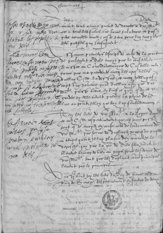 Ms Granvelle 81 - « Lettres de Joachim Hopperus, apostillées de la main de Philippe second... Tome VI. » (1er janvier 1576-28 septembre 1576)