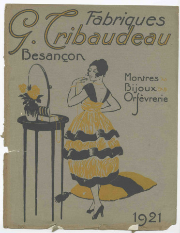 Fabriques G. Tribaudeau Besançon : catalogue de vente pour l'année 1921.