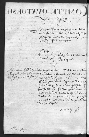 Comptes de la Ville de Besançon, recettes et dépenses, Compte de François Morel (1er juin 1660 - 31 mai 1661)